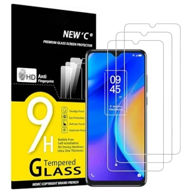 Abbildung von NEW&#039;C 3 Stück, Panzer Schutz Glas für TCL 20 SE, Frei von Kratzern, 9H Härte, HD Displayschutzfolie, 0.33mm Ultra klar, Ultrabeständig