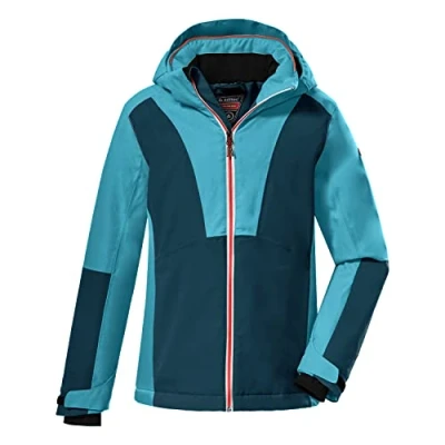 Abbildung von Killtec Mädchen Ksw 155 Grls Jckt Skijacke Funktionsjacke mit Kapuze und Schneefang, Türkis, 128 EU