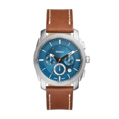 Abbildung von Fossil Machine Watch Uhr, Herren, Größe: One Size, Brown