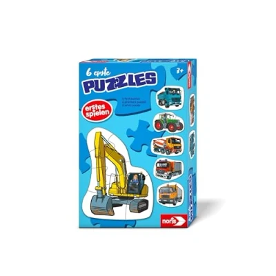 Abbildung von Noris Puzzle 6 erste Puzzles Fahrzeuge, 20 Puzzleteile