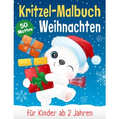 Abbildung von Mein erstes großes Kritzel Malbuch Weihnachten: Schönes Weihnachtsmalbuch zum Kritzeln und Ausmalen in der Weihnachtszeit für Kinder ab 2 Jahre