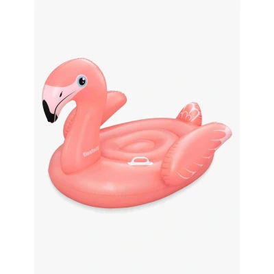 Abbildung von Bestway Schwimmtier Flamingo, 128 x 110 87 cm, 1 Person, Color Shield Beschichtung, Robuste Haltegriffe, Sicherheitsventile, Strapazierfähiges PVC, Lebendiges Design, Ab 3 Jahren