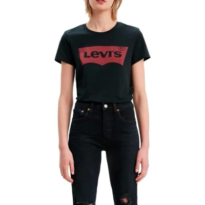 Abbildung von Levi&#039;s Damen The Perfect Tee T Shirt,Stonewashed Black,S
