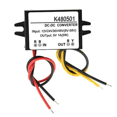 Abbildung von DC 12V / 24V 36V 48V bis 5V 1A Auto Stromrichter Buck Spannungsregler Abwärtsstromversorgungsmodul