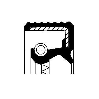 Abbildung von CORTECO 01031732B Wellendichtring, Differential Antriebsachse