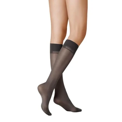 Abbildung von KUNERT Feinkniestrümpfe Satin Look 40 (1 Paar) Semi blickdichte und glänzende Kniestrümpfe