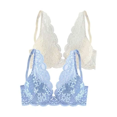 Abbildung von Lascana 2ER PACK Bügel BH, Damen, Größe: 85C, Light blue/off white