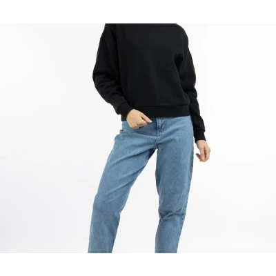 Abbildung von DREIMASTER Vintage Damen Sweatshirt XS / Dunkelmarine 60% Baumwolle 40% Polyester