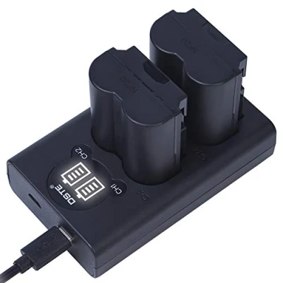 Abbildung von DSTE 2pcs NP W235 Ersatz Batterie + Duales USB Ladegerät mit LCD Display Kompatibel für Fuji XT4 X H2 H2S Digitalkamera