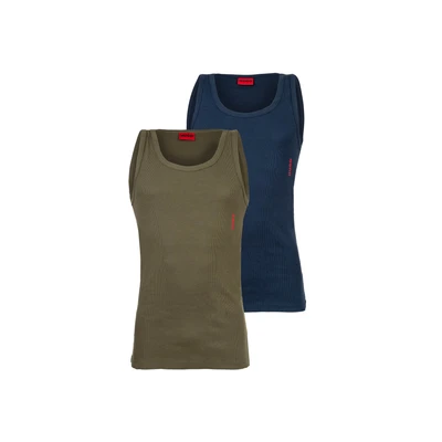 Abbildung von HUGO TANK TWIN 2 PACK Unterhemd/shirt, Herren, Größe: Large, Open miscellaneous