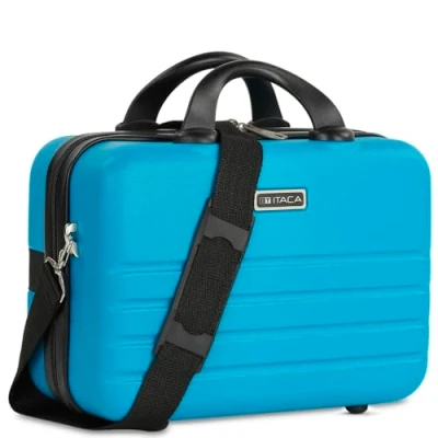 Abbildung von ITACA Kosmetikkoffer Hartschale Groß, Beautycase Damen, Trolley &amp; Handgepäck Koffer: Beauty Case Hartschale, Kosmetik Koffer, Kosmetiktasche Groß Ideal für Reisen! 771135, Türkis