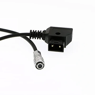 Abbildung von Uonecn Stromkabel für Blackmagic Pocket Cinema Kamera 4K und Gold Mount V Akku Spiralkabel BMPCC Weipu 2 Pin Buchse auf P Tap