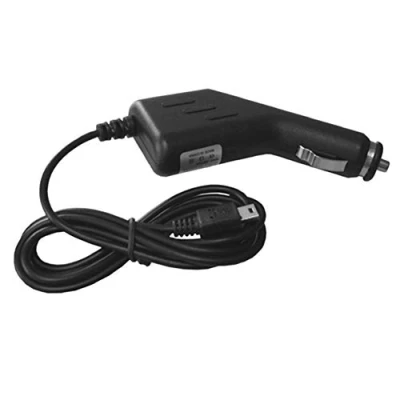 Abbildung von G68CS Mini USB KFZ Ladegerät mit 4m Kabel für Navigationsgeräte, 12V Zigarettenanzünder, 5 poliges GPS Autoladegerät, Ladekabel, Netzteil Autolader
