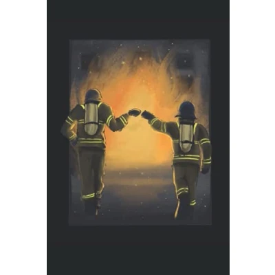 Abbildung von Notizbuch: Feuerwehr Notizbuch 6x9 Zoll DIN A5 120 Seiten Punktraster Feuerwehrteam Notizheft Berufsfeuerwehr Tagebuch Feuerwehrmann Geschenk