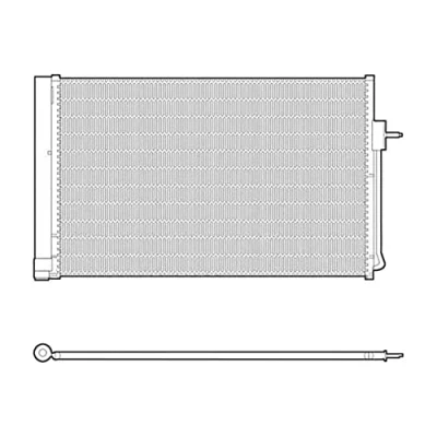 Abbildung von DENSO DCN15001 Klimakondensator mit Trockner R 134a