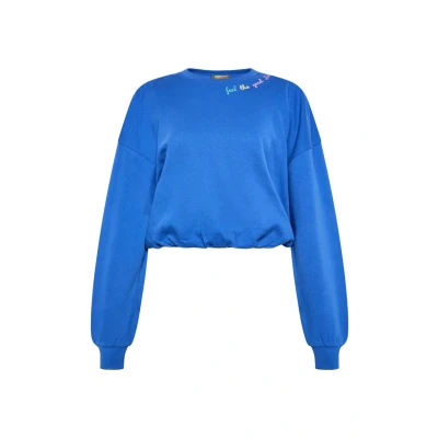 Abbildung von myMo Cobranded WITH Ebeeza Sweatshirt, Damen, Größe: 42, Kobaltblau