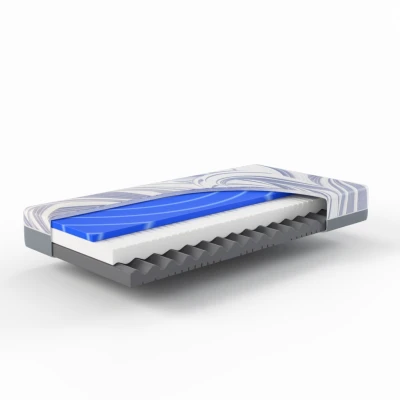 Abbildung von Hn8 7 Zonen Kaltschaummatratze mit int. Gelschaum Topper Ocean Clean KS / 140x200 H2