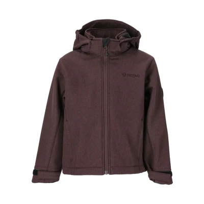 Abbildung von Zigzag Manone Melange Waterproof Outdoorjacke für Kinder, Größe: 98, Fudge