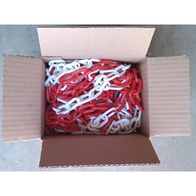 Abbildung von SNS SAFETY LTD Kunststoffkette Absperrung 6 mm, Rote Weiße, 12,30 Meter
