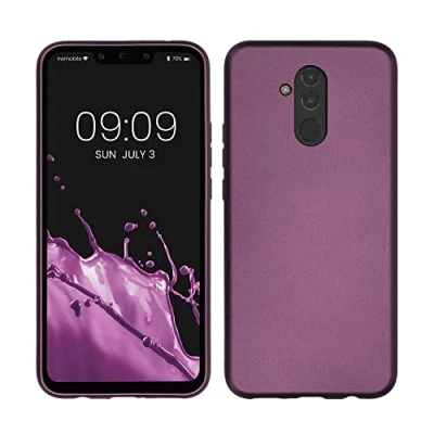 Abbildung von kwmobile Case kompatibel mit Huawei Mate 20 Lite Hülle Schutzhülle aus Silikon metallisch schimmernd Handyhülle Metallic Lavendel