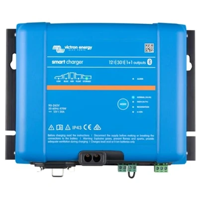 Abbildung von Victron Energy Smart IP43 12 Volt 30 Amp 230V (1+1) Output Batterie Ladegerät, Bluetooth
