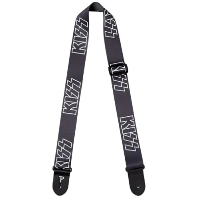 Abbildung von Perri&#039;s Leathers Ltd. Gitarrengurt Polyester KISS Einstellbar Für Akustik /Bass /Elektro Gitarren Made in Canada (LPCP 8050)