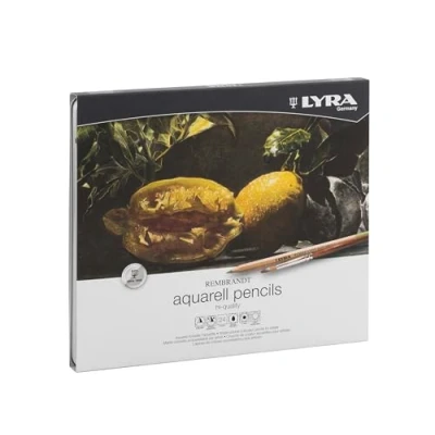 Abbildung von LYRA 2011240 Rembrandt Aquarell Metalletui mit 24 Aquarellstiften, farbig sortiert