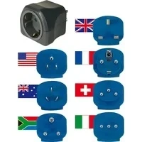 Abbildung von Brennenstuhl Reisestecker Set mit 7 Adaptern Reiseadapter