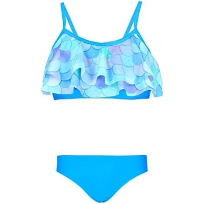 Abbildung von Aquarti Bustier Bikini Mädchen Set Bikinislip Zweiteiliger Badeanzug (Zweiteiliger Badeanzug)