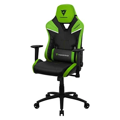 Abbildung von ThunderX3 TC5 Spielstuhl, Gaming Stühle, Game Chair PC, Gamingstuhl bis 150kg, Ergonomischer Stuhl, Schreibtischstuhl (Schwarz/Grün)