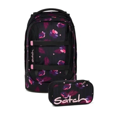 Abbildung von satch pack Schulrucksack Set 2tlg. inkl. Schlamperbox (Mystic Nights)