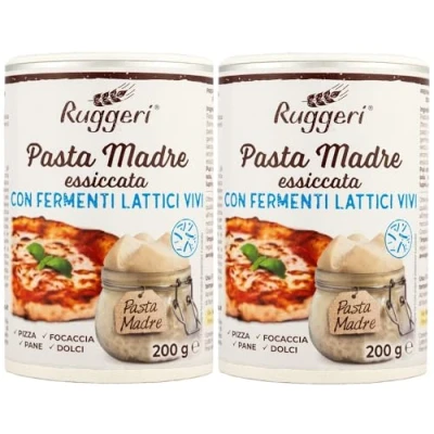 Abbildung von Ruggeri Italienisches Trockene Mutterhefe 400g (2 x 200g) Brot Bäckerei Blechdose 2 200g