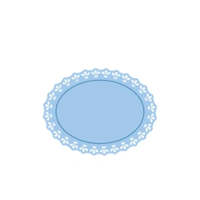 Abbildung von Craftelier Mini Stanzform für Scrapbooking, Basteln und Kartenherstellung, Dekorationen Projekte Ovale Deckchenform Ungefähre Größe des Würfels: 4,23 cm x 3,24