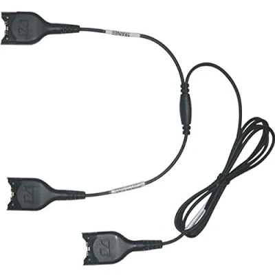 Abbildung von Sennheiser ATC 1 Trainings Kabel 2X EasyDisconnect auf 1x Trainee hoeren/sprechen Trainer hoeren