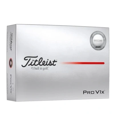 Abbildung von Titleist Pro V1x Golfball mit verbesserter Ausrichtung, 12 Stück