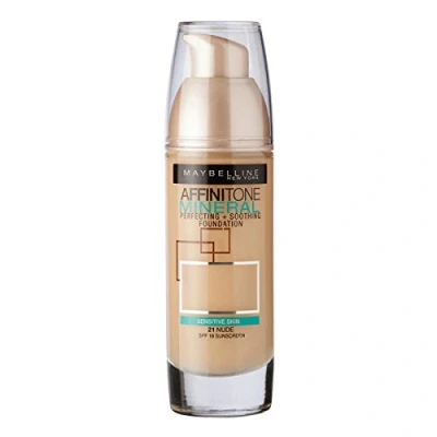 Abbildung von 3 x Maybelline Affinitone Mineral Foundation SPF18 30ml 021 Nude