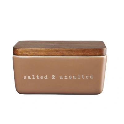 Abbildung von ASA Selection hey! Butterdose salted &amp; unsalted braun 15x10x7,8cm