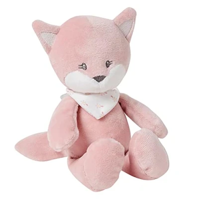 Abbildung von Nattou Mini Kuscheltier aus und Polyester, Fuchs Alice, Integrierte Rassel, Ca. 20 cm, Alice Pomme, Rosa