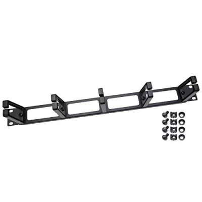 Abbildung von HMF 66455 02 Rangierpanel für Serverschrank 19 Zoll 1 HE 5 Führungsbügel Schwarz