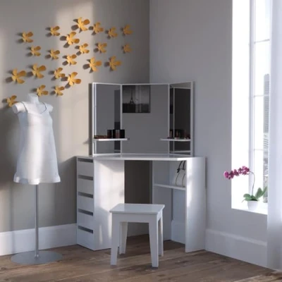 Abbildung von Vicco Schminktisch Arielle, Weiß, 110 cm