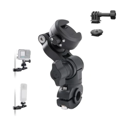 Abbildung von PGYTECH CapLock Rückspiegelhalterung, Aluminiumlegierungshalterung für Insta360 Ace Pro 2/X4, 360 Kugelkopf mit 1/4&quot; Schraube GoPro Hero/DJI Osmo Pocket/Action 5 Pro/AKASO Action Kamera Zubehör