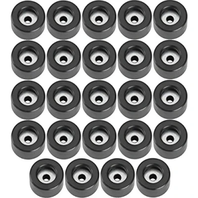 Abbildung von Adam Hall Hardware 4904 M24 AH 24er Set Gummifuß 25 x 15 mm schwarz im Beutel