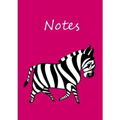 Abbildung von Notizbuch A4 kariert Zebra pink: DIN Tagebuch Zeichnung