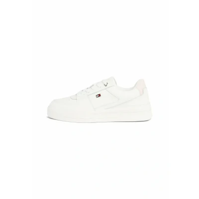 Abbildung von Tommy Hilfiger FLAG Basket Sneaker low, Damen, Größe: 39, Ecru whimsy pink Schuhe