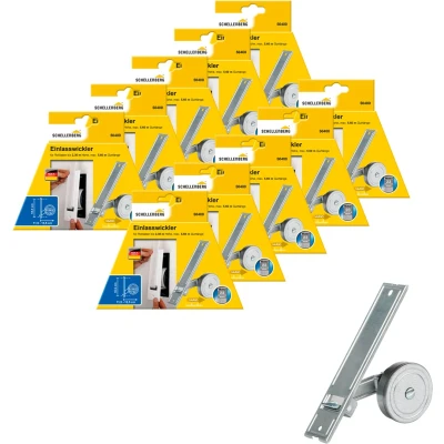 Abbildung von SCHELLENBERG Einlass Gurtwickler &quot;für das Rollladensystem Maxi, Lochabstand 18,5 cm, Unterputz Montage&quot;, für Rollladengurte mit 23 mm Breite