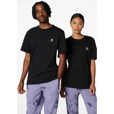 Abbildung von Converse Embroidered STAR Chevron TEE Unisex Tshirt basic, Größe: XL, Black