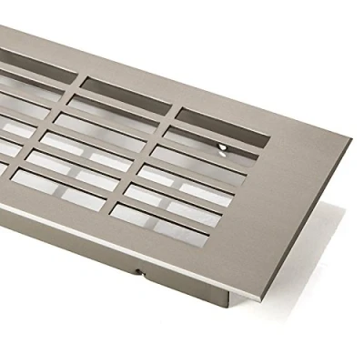Abbildung von SO TECH® Lüftungsgitter Lochung eckig / Edelstahloptik 250 900 mm (1 St)