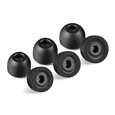 Abbildung von AZLA Foamax Standard (M/ML/L), Schaumstoff Ohrstöpsel, Memory Schaum Ohrstöpsel für kabellose Kopfhörer, Geräuschunterdrückung, Ersatzspitzen kompatibel mit Sony, Beats, Samsung,