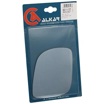 Abbildung von ALKAR 9511127 Spiegelglas, Glaseinheit links aufklebbar VOLKSWAGEN: Golf 4 Schrägheck