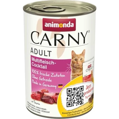 Abbildung von animonda Carny Adult Katzenfutter, Nassfutter für Ausgewachsene Katzen, Multifleisch Cocktail, 6 X 400 g